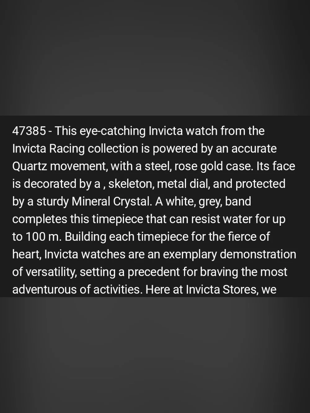 NWT 47385 Invicta Racing Vibe RPM Men's Quartz Date Watch - 57mm Stainless RARE